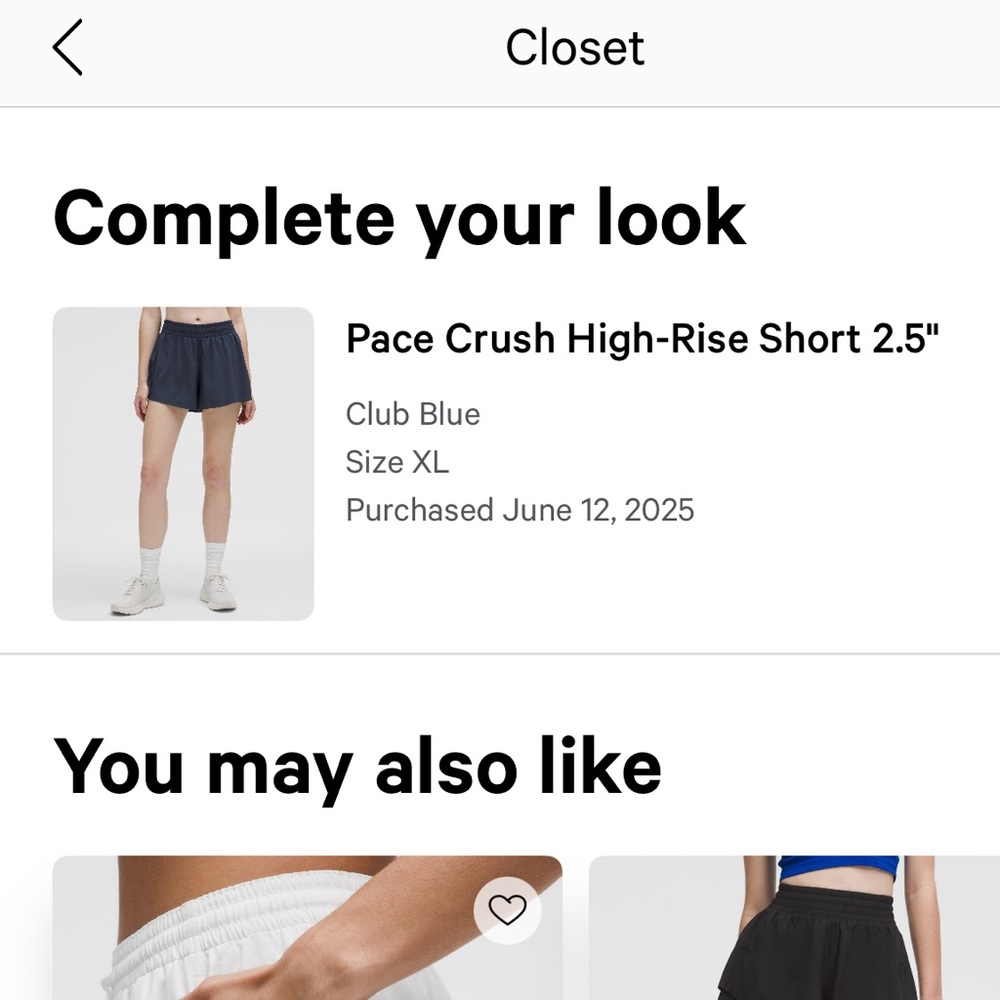 Lululemon Pace Crush Short XL - Picture 5 of 5